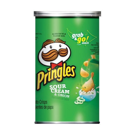PRINGLES Sour Cream & Onion Chips 5.57 oz Can, 14PK 650279
